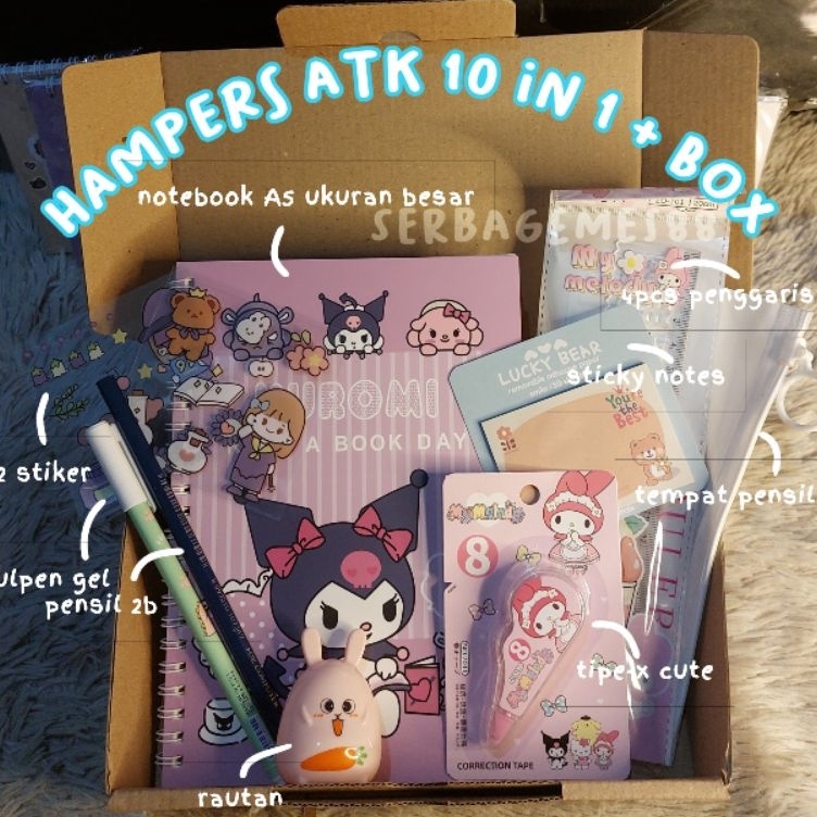 

Paket Untung serbagemes88 PAKET ALAT TULIS 1 in 1 SANRIO LENGKAP HAMPERS KADO GIFT STATIONERY SET FANCY ALAT TULIS SET STATIONERY SET FANCY PULPEN DAN BUKU SOUVENIR HADIAH HADIAH LUCU ALAT SEKOLAH