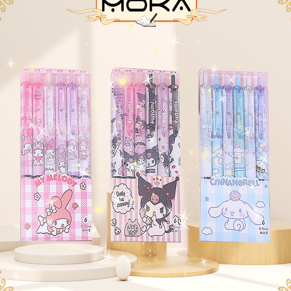 

Langsung Proses MOKA PULPEN GEL MEKANIK 1 SET ISI 6 PCS MOTIF KARTUN KUROMI MELODY DAN CINNAMOROLL FREE BOX MKP114