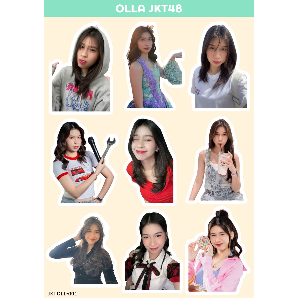 OLLA STIKER JKT 48 I STIKER JKT 48 I JKT 48 NEW ERA I STIKER OLLA JKT48 I STIKER HOLOGRAM JKT48