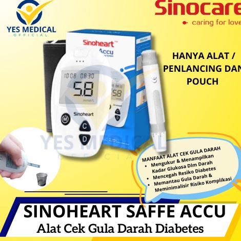 Pencarian Terpopuler  Alat Ukur Cek Gula Darah Instant Alat Tes Gula darah Sinocare SafeAccu 2 Memor