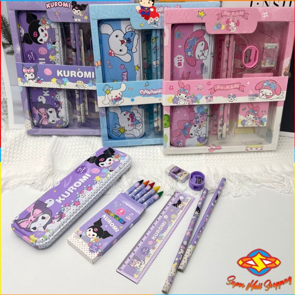 

Kualitas Terjamin SMS Paket Alat Tulis Set 7 in 1 Set Stationery 7in1 Karakter Kartun Alat Tulis Anak Sekolah Penghapus Pengaris Kotak Pensil Penggaris Crayon