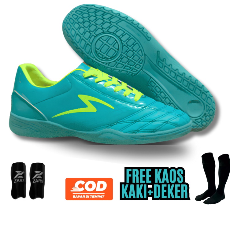 Harga Spesial Sepatu futsal anak specs infinity Hijau Tosca terbaru jaitan murah berkualitas untuk j