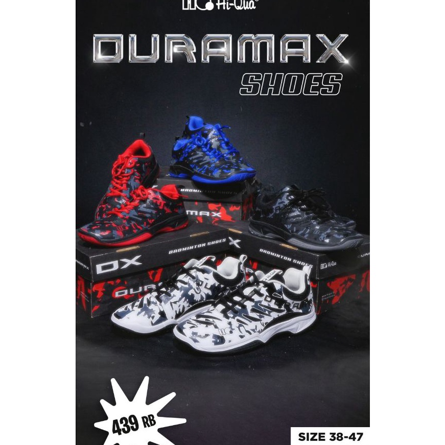KF7 Sepatu Bton bulutangkis HIQUA HIQUA DURAMAX V2 NON MARKING