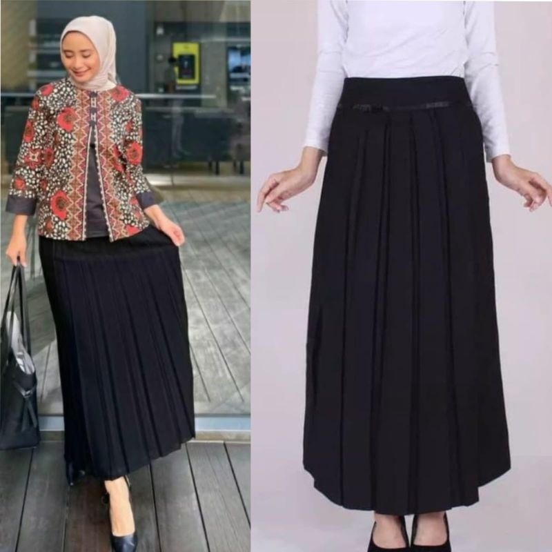 Rok kerja lipit Rok Divella rok hitam