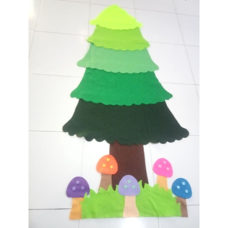 hiasan dinding gambar POHON CEMARA, pohon literasi