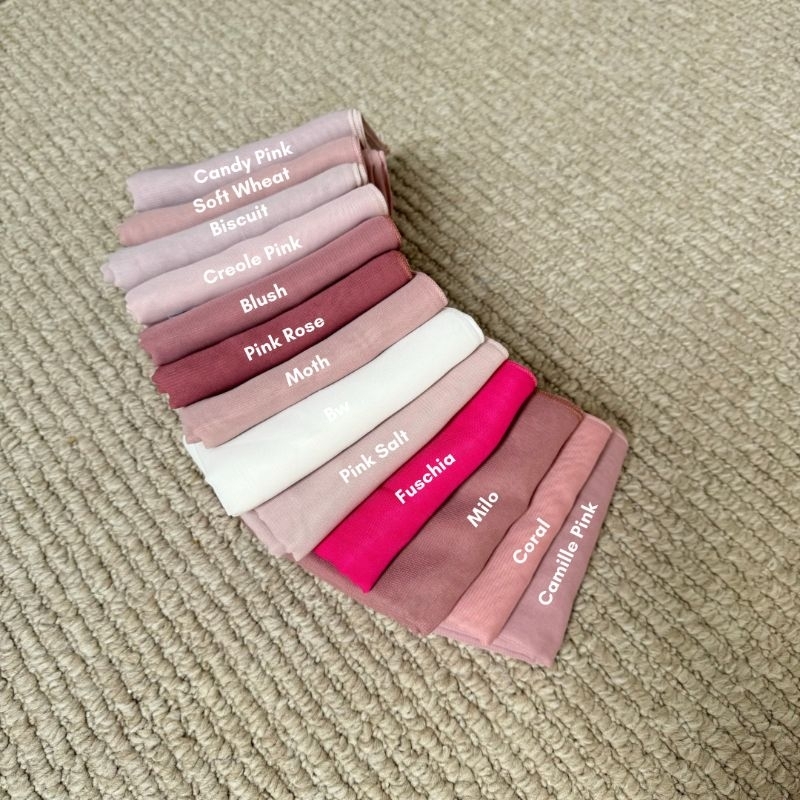 Alqeera HIJAB - Basic Scarf/ Plain Square/ Segiempat/ Pollycotton polos by Rahijab.id PART 3