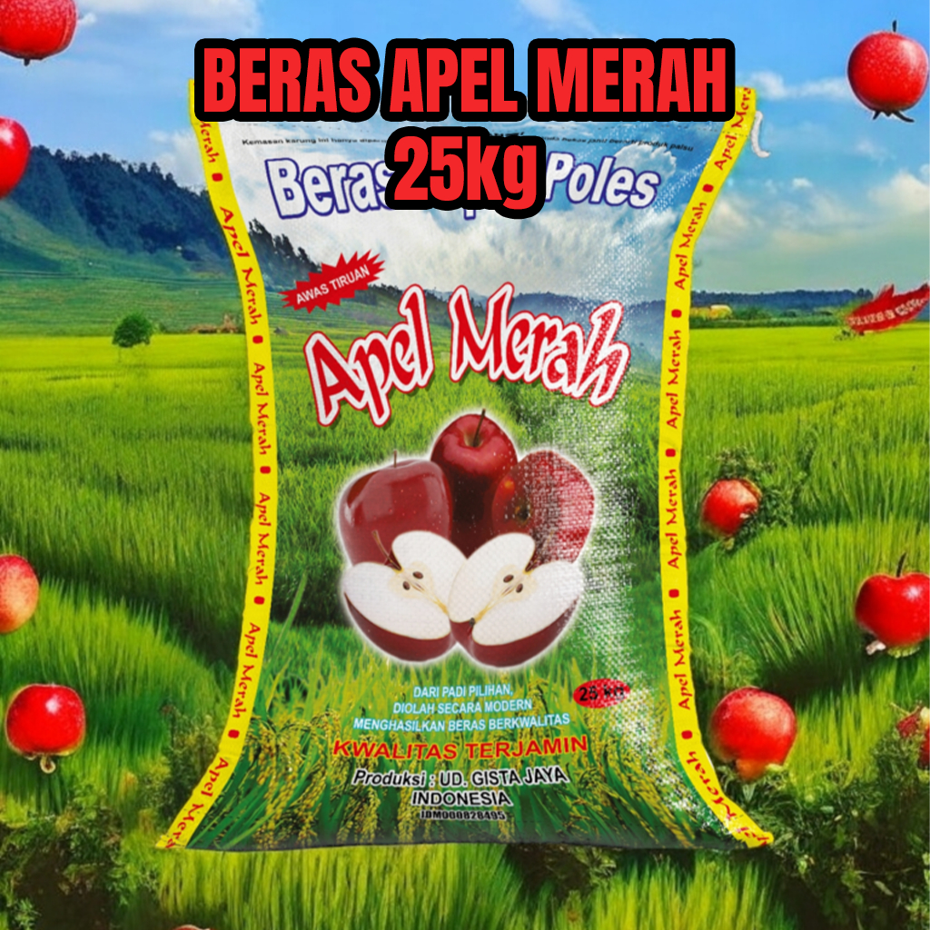 

BERAS APEL MERAH SUPER KEMASAN SAK OPP 25KG