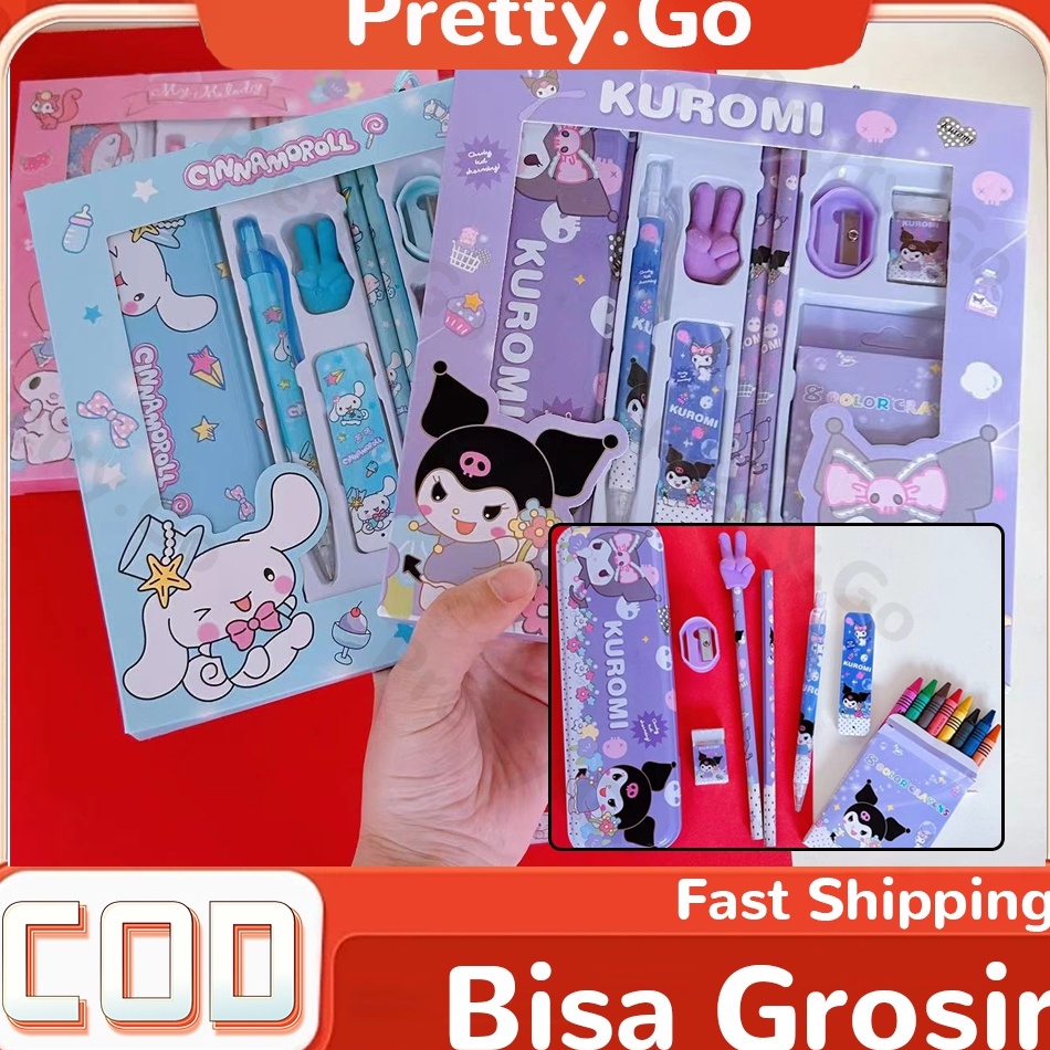 

Hot Deals Paket Alat Tulis Set 9 in1Alat tulis set karakterStationery Set Study Set Anak Karakter Set Alat Tulis Anak TK