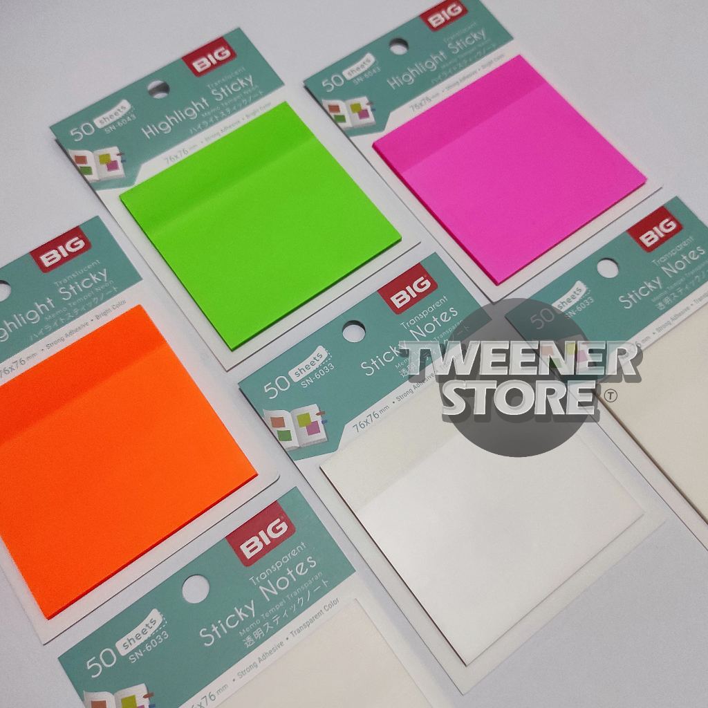 

(TERBARU) BIG STICKY NOTES 76x76mm isi 50sheets