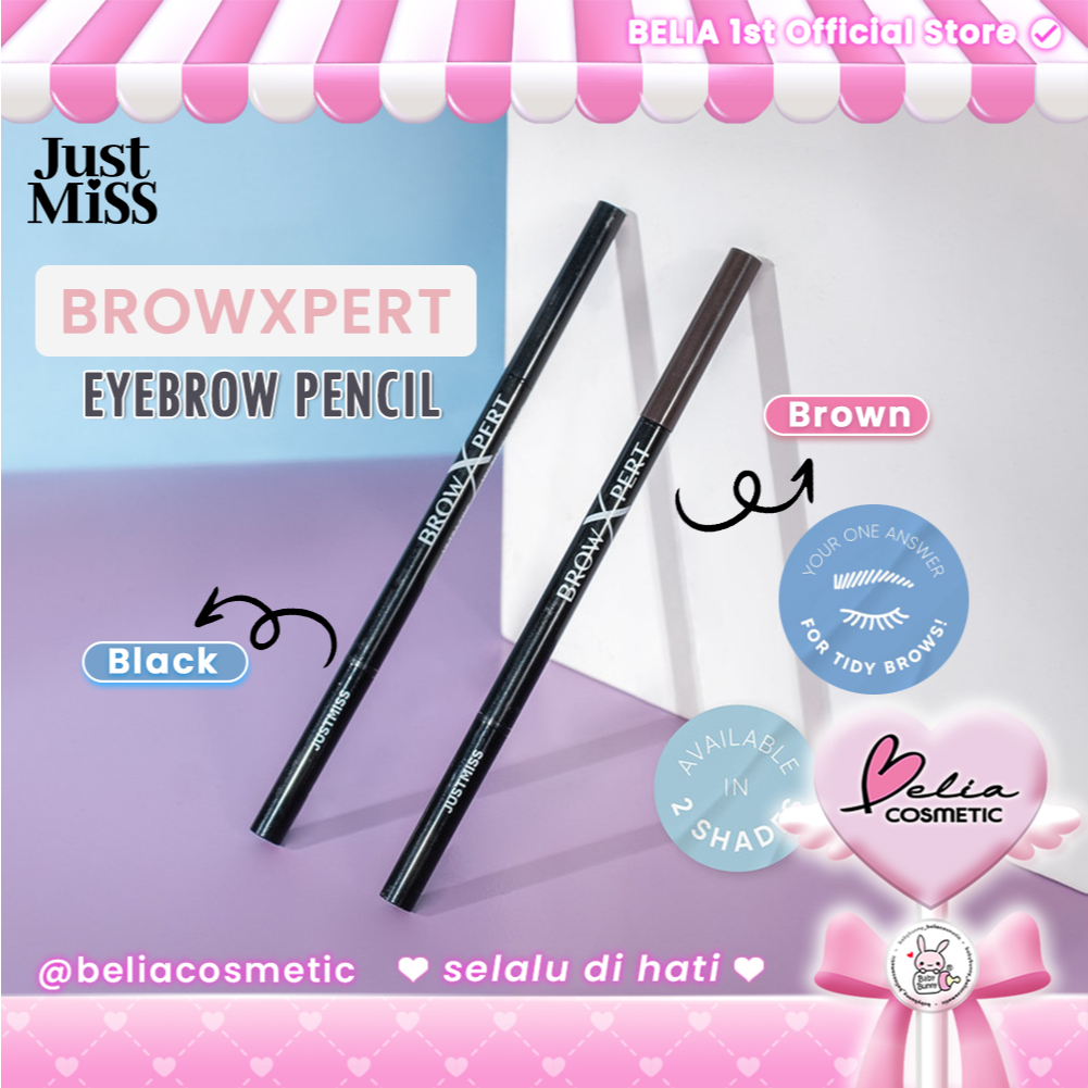 ❤ BELIA ❤ JUST MISS BrowXpert Ultra Fine Micro Scluptor | Pensil Alis | Brown | Black
