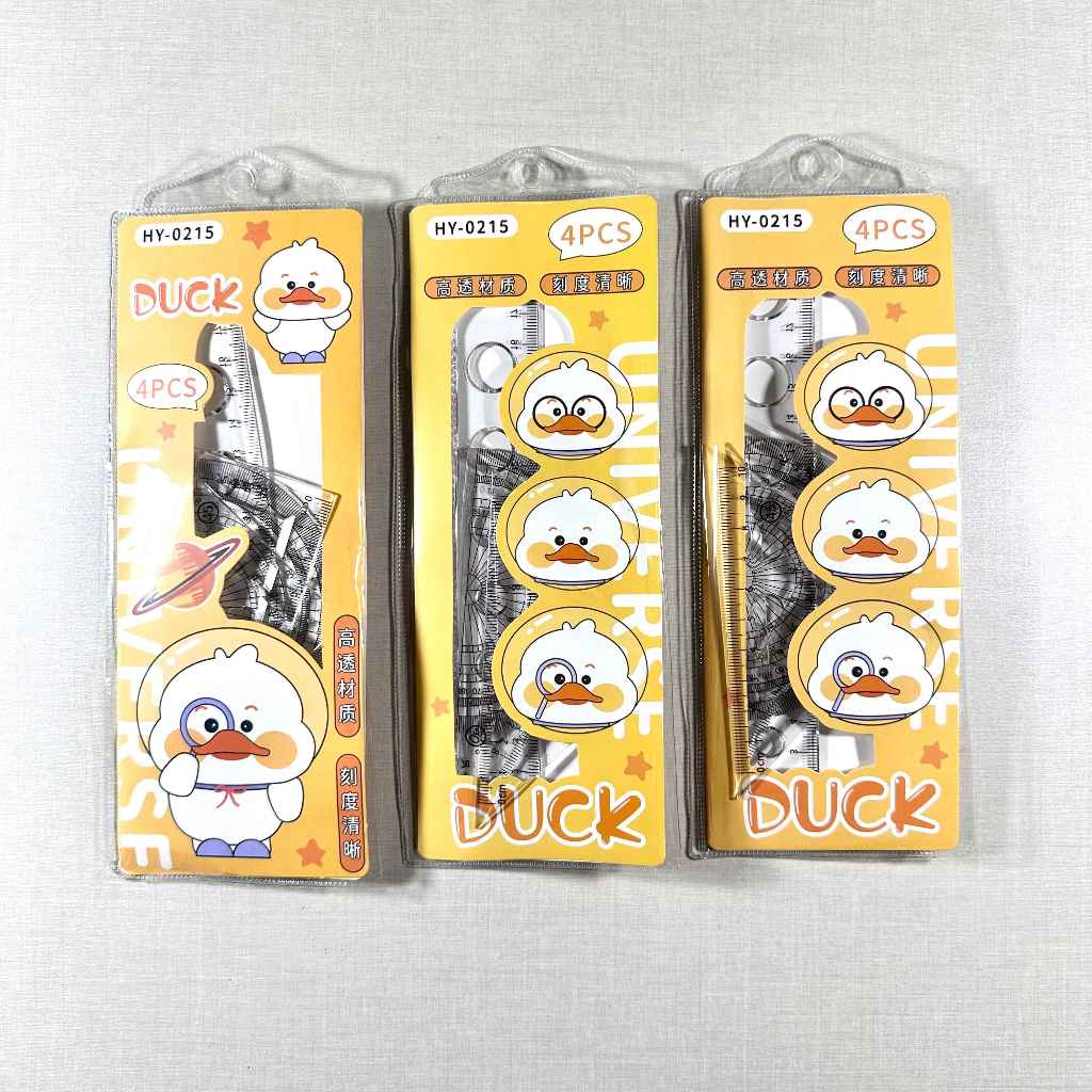 

(PCS) Penggaris Mika Set 20cm 0215 / Motif Duck