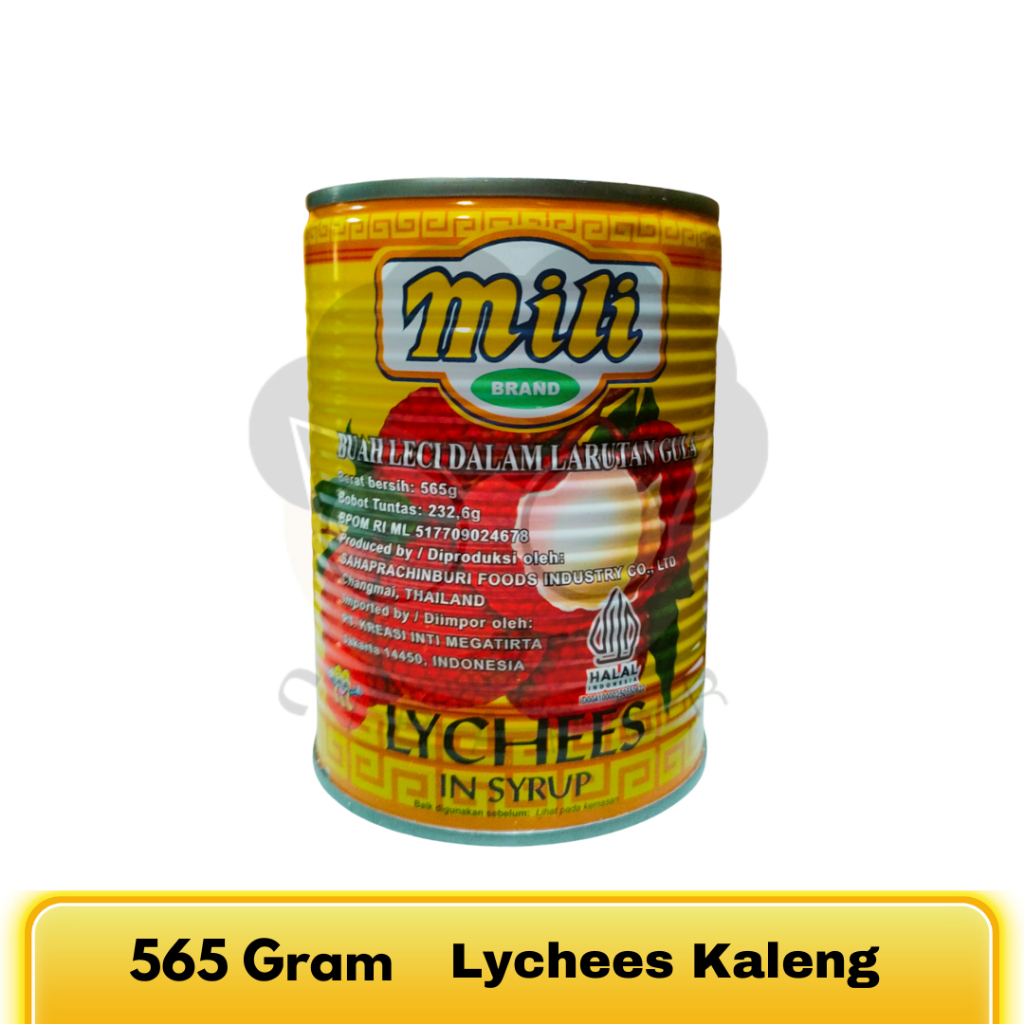 

Lychees Kaleng Merk Mili 565gr