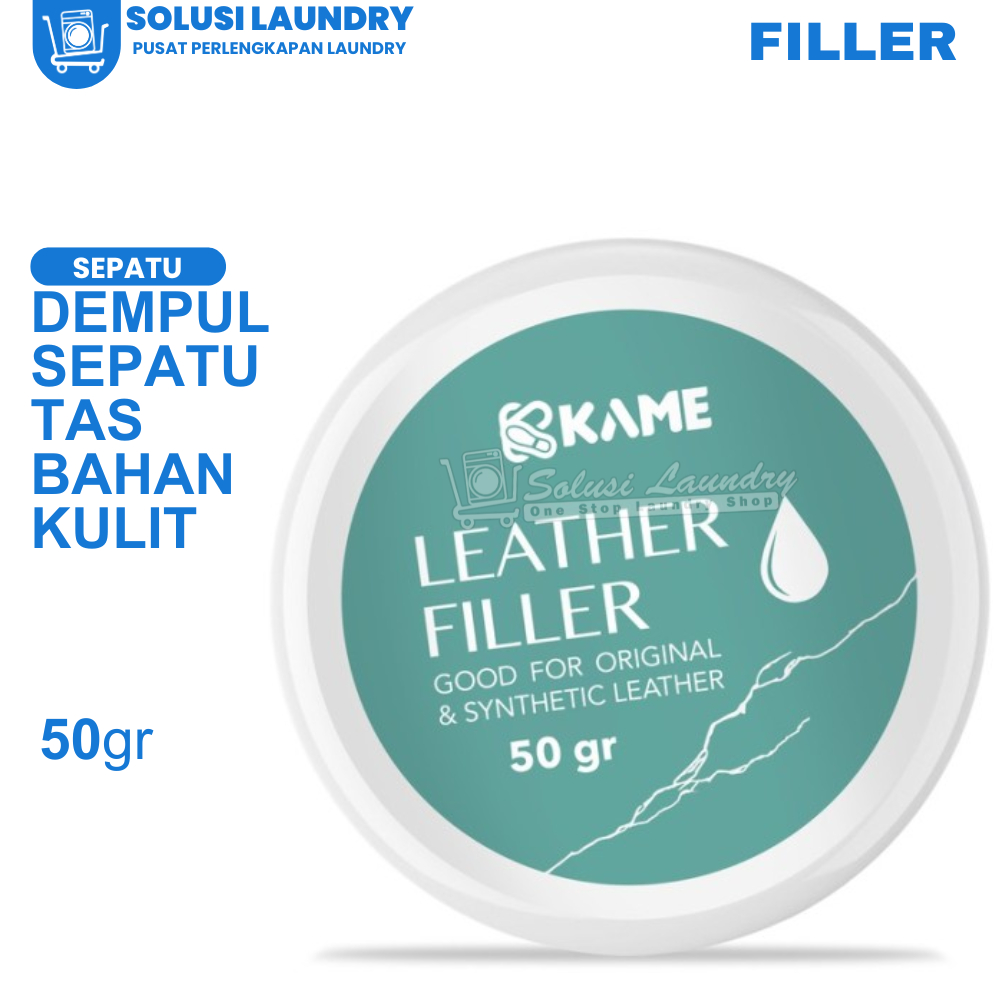 KAME Filler Dempul Sepatu Kulit Dempul Tas Kulit 50 gr
