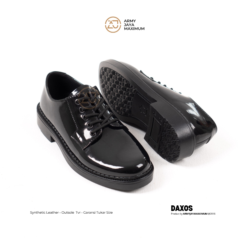 JM Sepatu PDH Jatah Tni AD Pendek Satpam TNI Polri Security Original Kualitas Terpercaya Pantofel Te