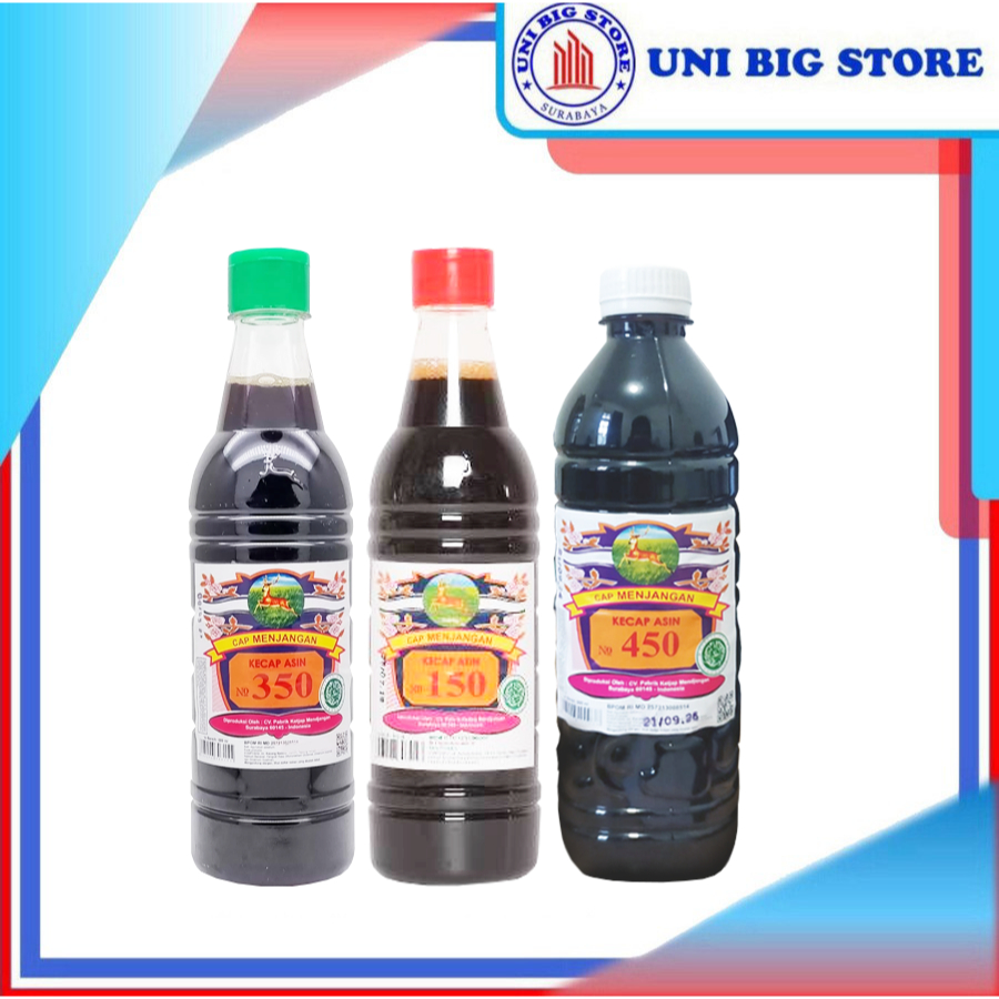 

MENJANGAN Kecap Asin No 150 | 350 | 450 Botol 600 ml Soy Sauce
