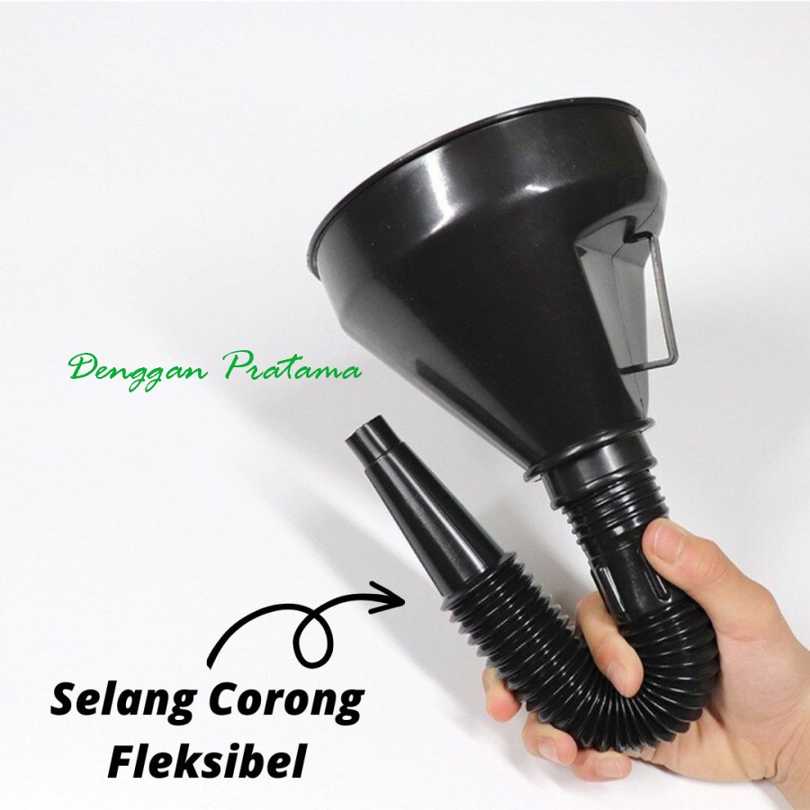 Corong Plastik Fleksibel Pengisi Oli Minyak Model Belalai Multifungsi
