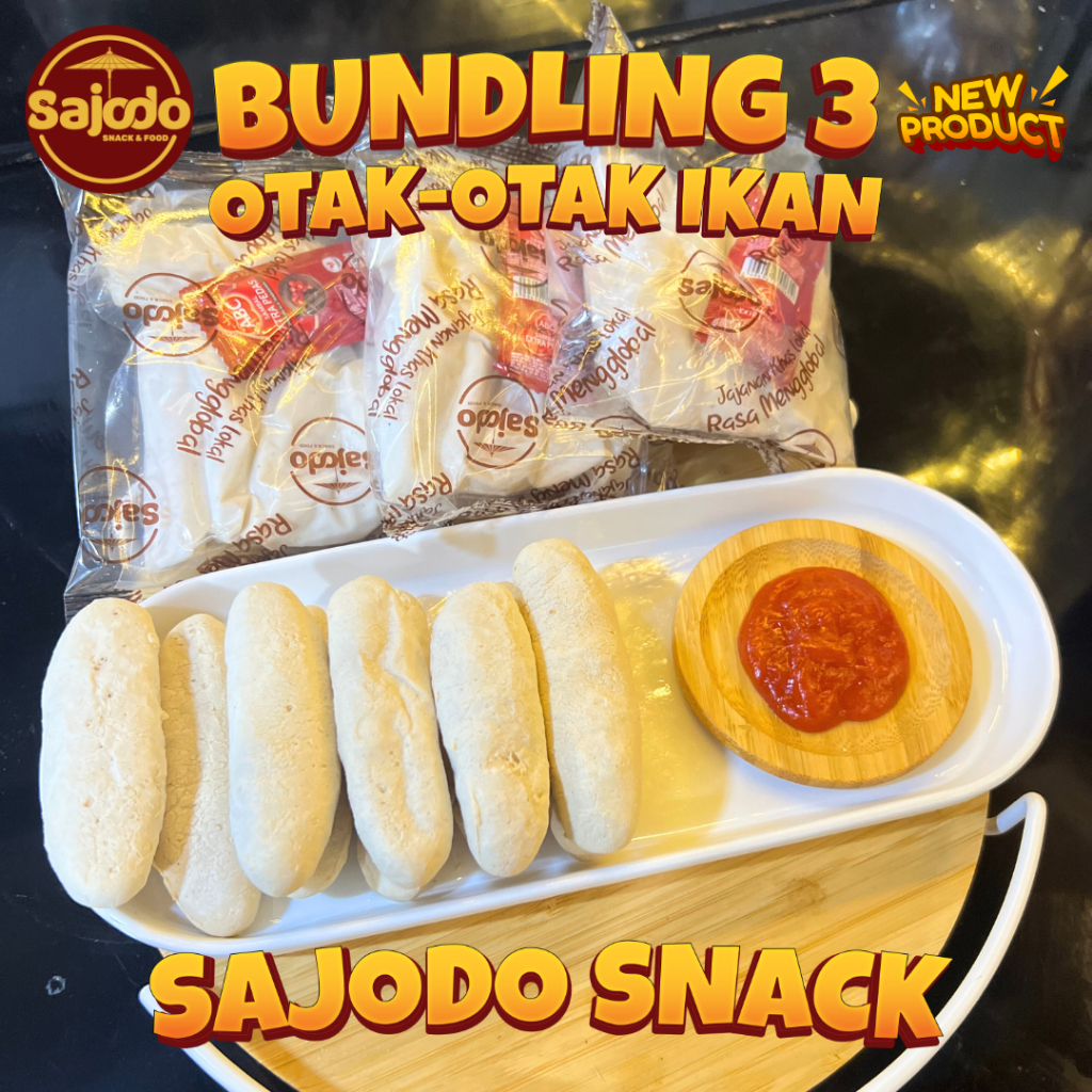 

BUNDLING 3 - OTAK - OTAK RASA IKAN ISI 10 BUTIR/PCS - SAJODO SNACK & FOOD - PRODUK BARU