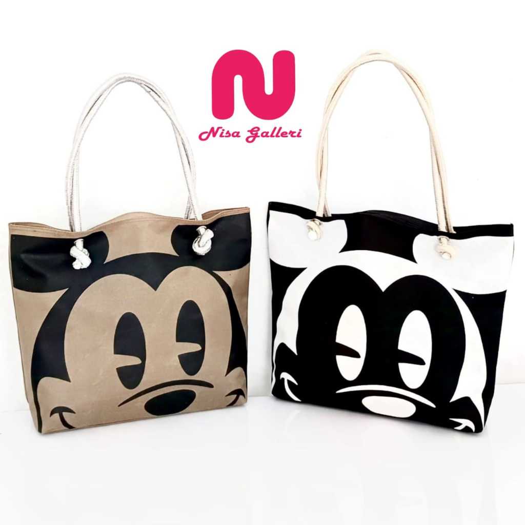 NISA GALLERI Tas Wanita Tote Bag Motif Terbaru Tas Wanita Tali sumbu Kekinian Motif Niki