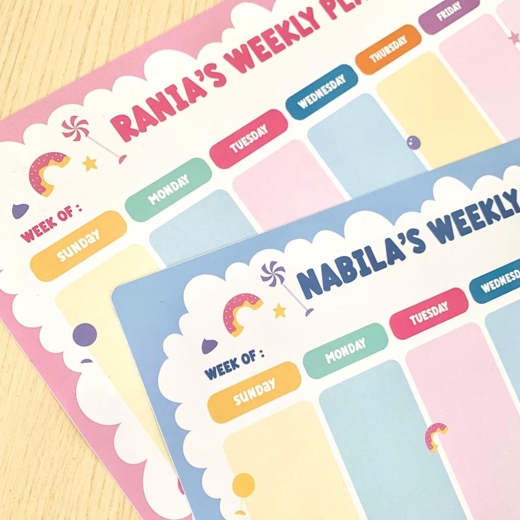 

(LIGHTLYSKY) Schedule Board - Papan Jadwal Kegiatan Custom