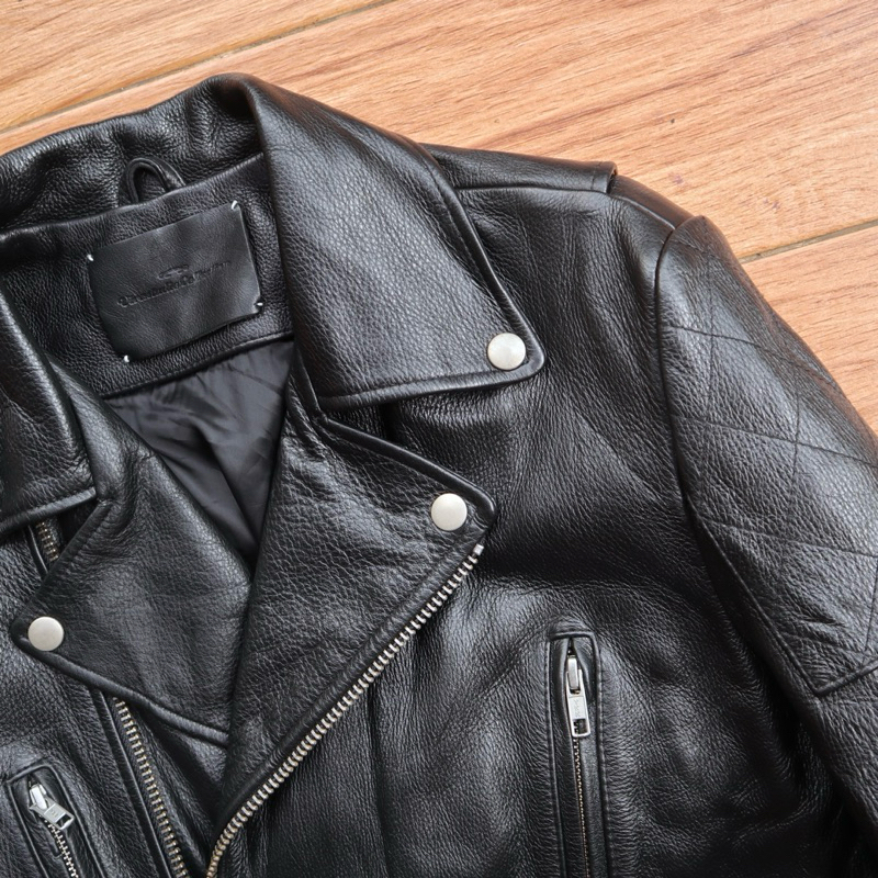 VIVASTUDIO kulit sapi Jaket kulit asli ramones biker rider touring racing perfecto leather jacket Pl