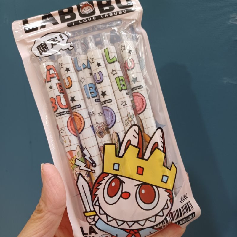 

Pulpen pen cetek bungkus isi 6 LABUBU