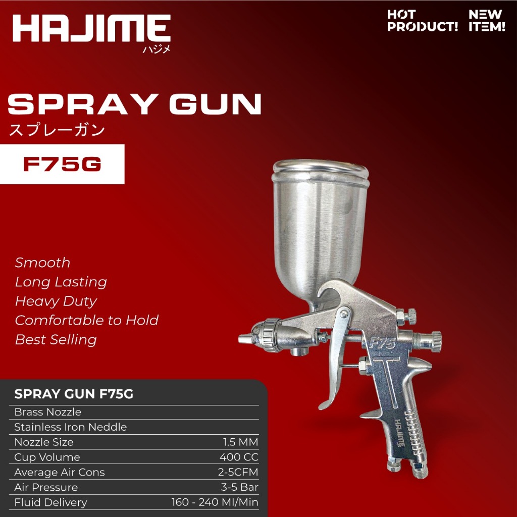 SPRAY GUN F75 HAJIME / AIR SPRAY GUN