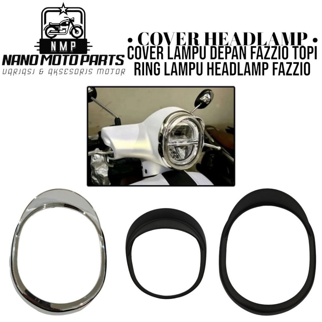 Cover Lampu Depan Fazzio Topi Ring Lampu Headlamp Fazzio