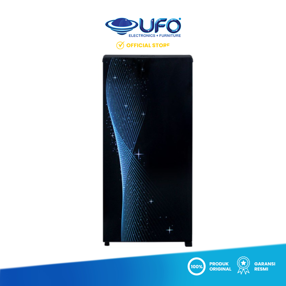 AQUA Kulkas 1 Pintu 165 Liter Giant Freezer - AQR-D205-MSB / AQRD205MSB