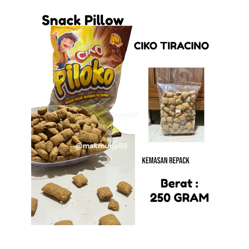 

PILLOW SNACK CIKO PILOKO TIRACINO 250 GRAM