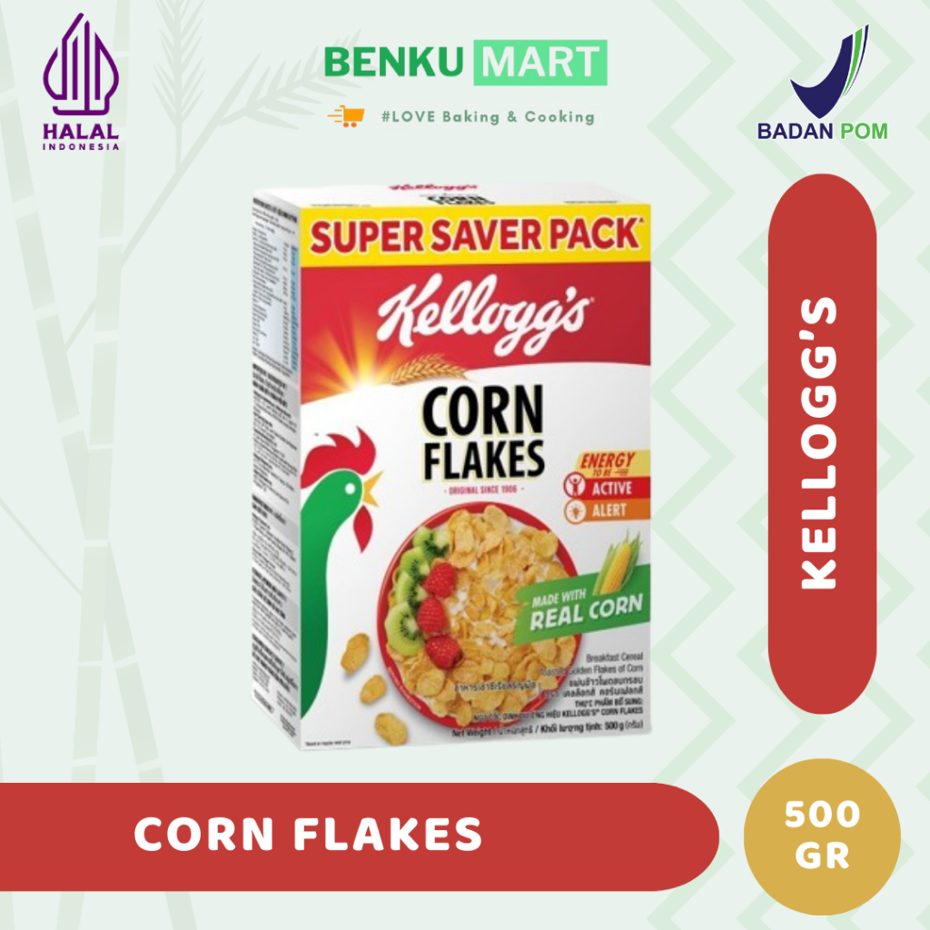 

Kellogs Corn Flakes 500 gram Cereal | Corn flakes kellogg's