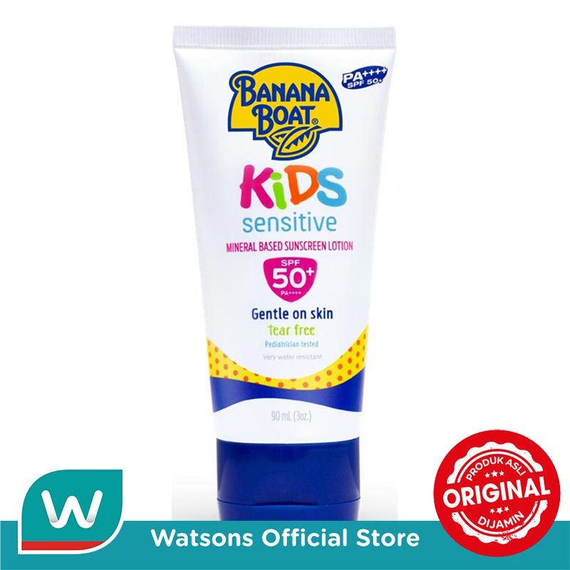 Banana Boat Simply Protect Kids Mineral-Based Sunscreen Lotion SPF 50+ UVA/UVB 90ml