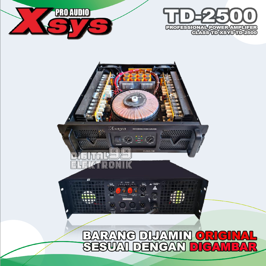 Power Amplifier Class TD XSYS TD2500 | TD 2500 Original