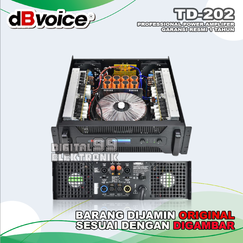 Power Amplifier Class TD DB VOICE TD 202 | TD202 Original