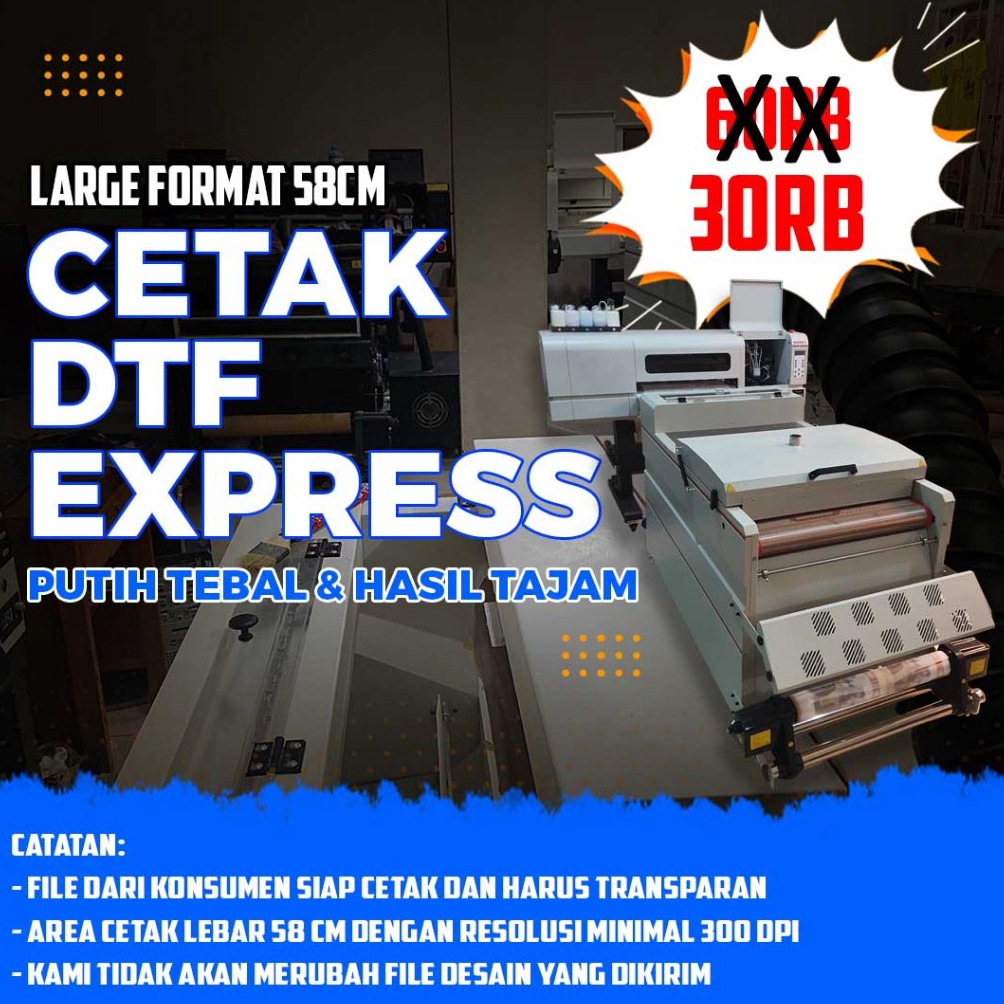

KODE G4I PRINT SABLON CETAK DTF EXPRESS METERAN SUDAH SIAP PRESS KUALITAS TERBAIK PROSES CEPAT