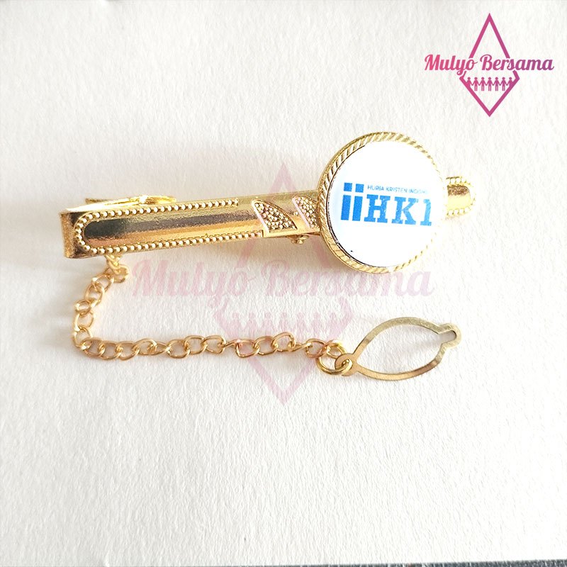 Jepit Dasi Logo Huria Kristen Indonesia Jepit Dasi HKI Baru Tie Clasp - Mulyo Bersama