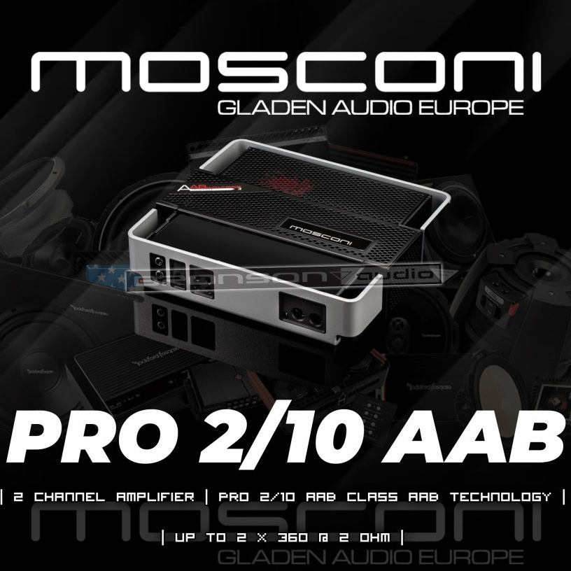 AMPLIFIER MOSCONI PRO 2/10 AAB | 2 CHANNEL AMPLIFIER