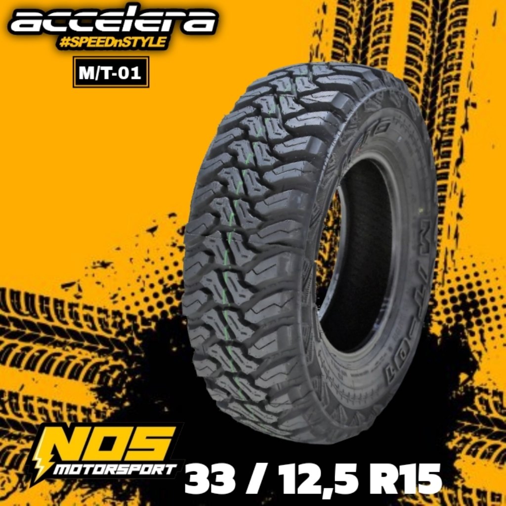 BAN MOBIL 33 12,5 R15 ACCELERA M/T-01 BAN TUBLES RING 15 33/12,5 | BAN MT | BAN OFFROAD