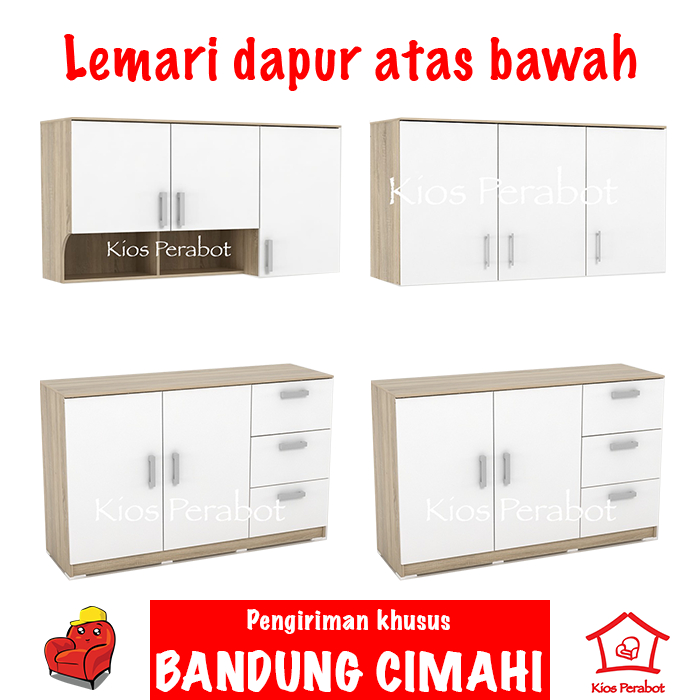 Lemari dapur atas bawah 3 pintu Metropolis - Kitchen set atas bawah
