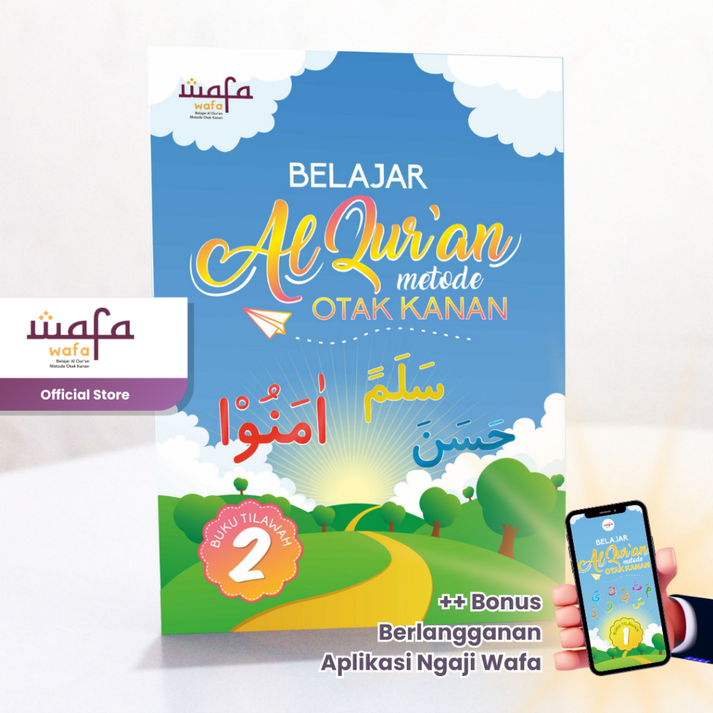 [JILID 2] Buku Tilawah Wafa Jilid 2 - Buku Belajar Mengaji Anak - BELAJAR AL-QURAN METODE OTAK KANAN