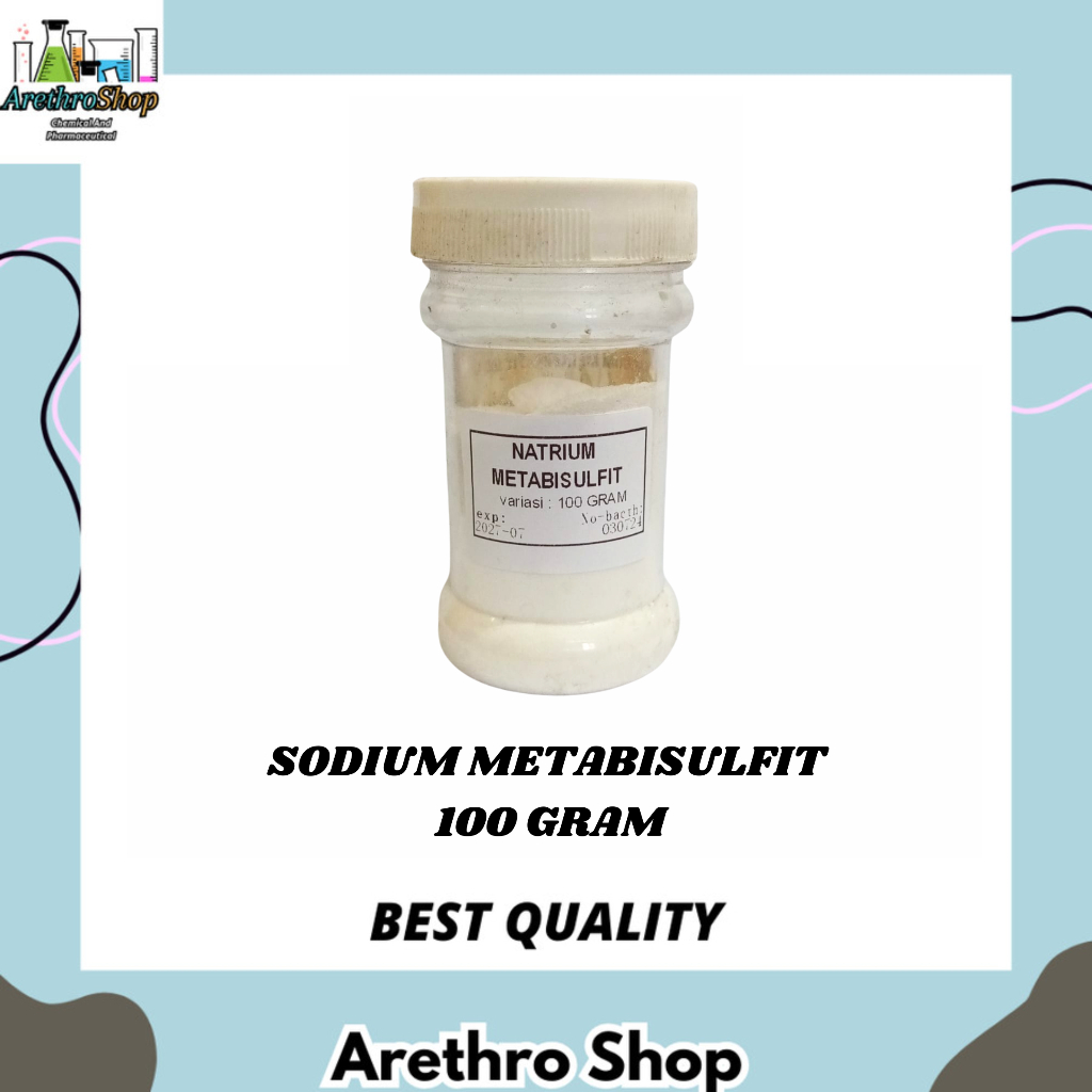 SODIUM METABISULFIT / NATRIUM METABISULFIT 100 GRAM BEST QUALITY