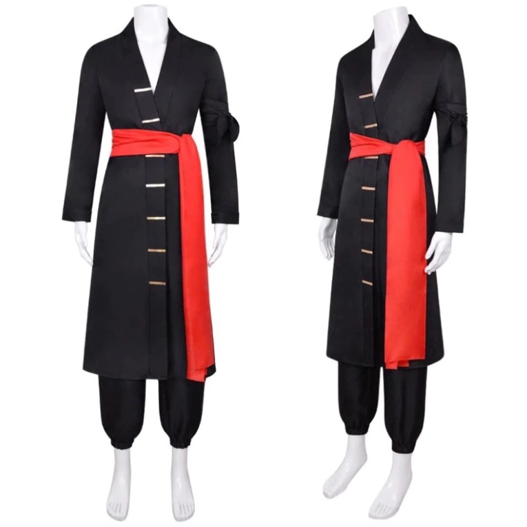 Kostum One Piece Roronoa Zoro Cosplay Costume Zoro Wano costume Black kimono