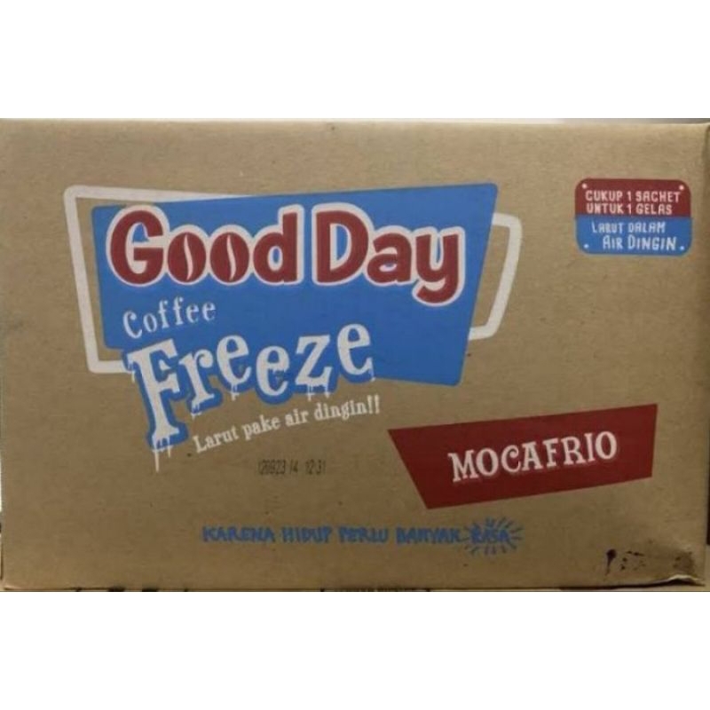 

Kopi GoodDay freeze Mocafrio kemasan 30g per kardus