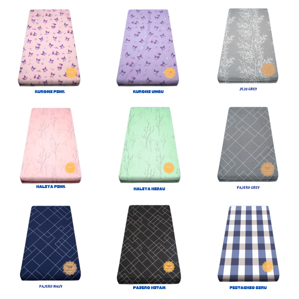 Sarung kasur busa resleting 120x200x20 - Sprei resleting 120x200x20
