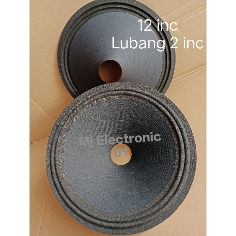 2 pcs daun kertas speaker 12 inc Lubang 2 inc/ 5 cm T 7,5 cm