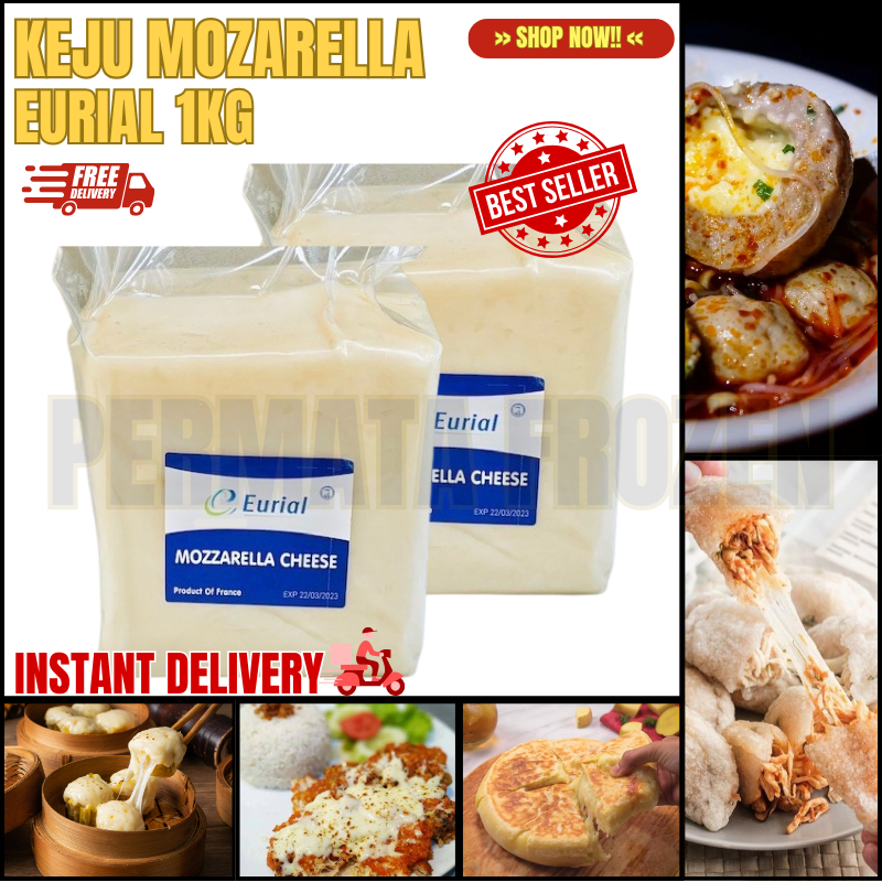 

Keju Mozarella EURIAL 1kg (HALAL)