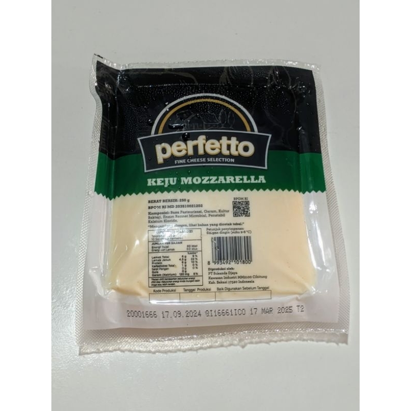 

PERFETTO KEJU MOZARELLA 250GRAM