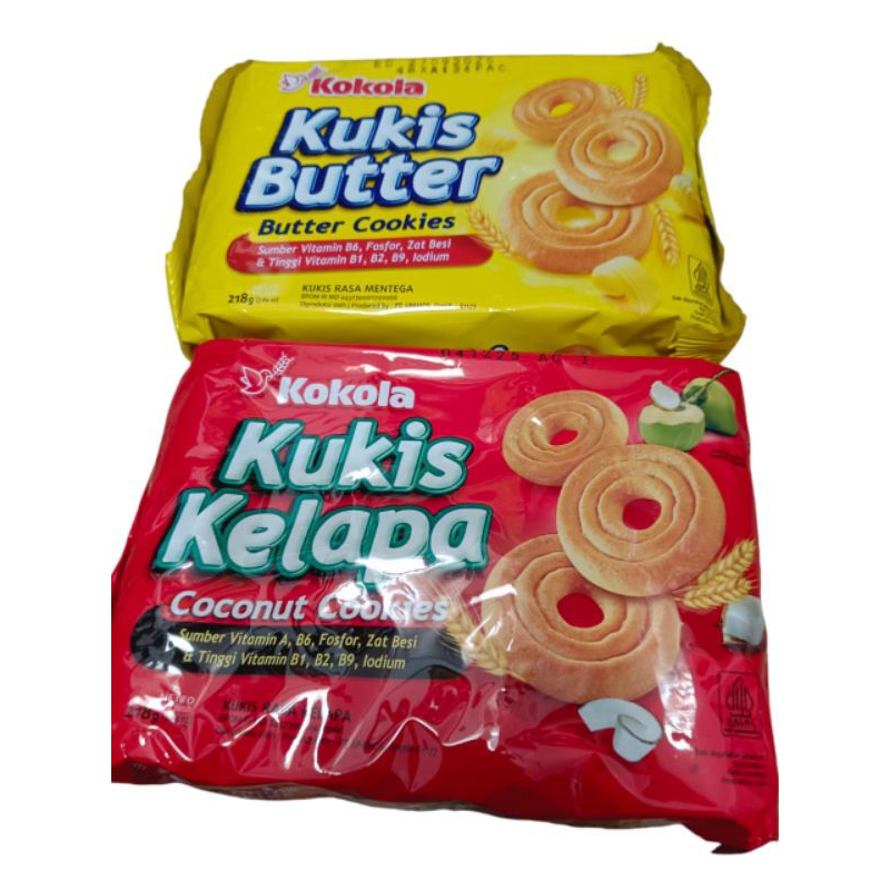 

Kokola kukis Varian Butter cookies rasa mentega Coconut cookies rasa kelapa 218g