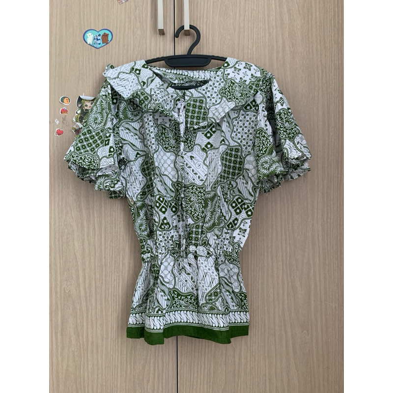 atasan batik solo jogja unik ruffle bagus murah simply2simply
