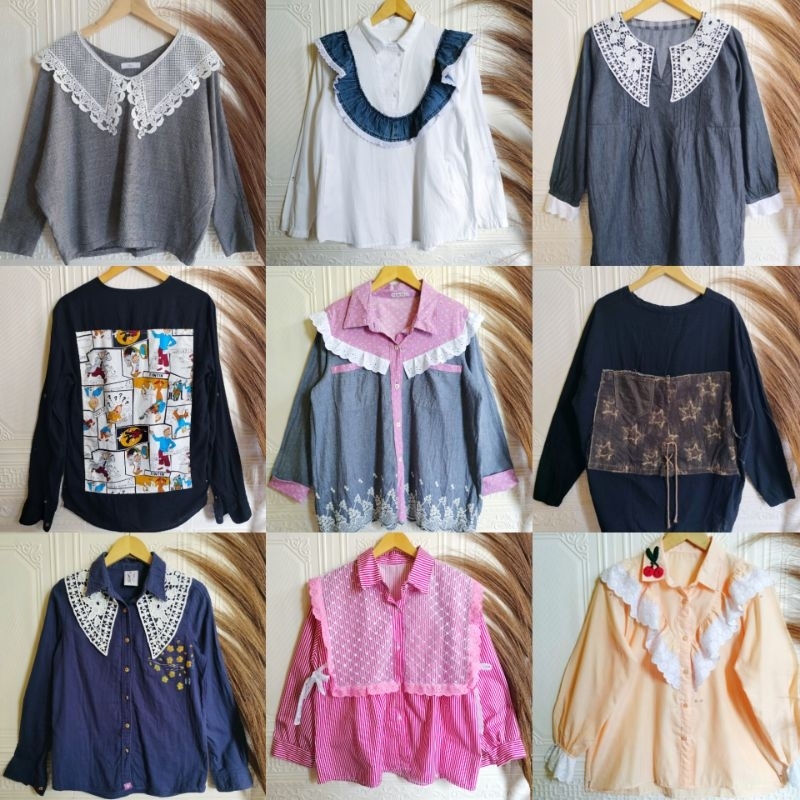 BLOUSE  WANITA VOL 1 / KEMEJA ATASAN WANITA / BAJU REMPEL WANITA