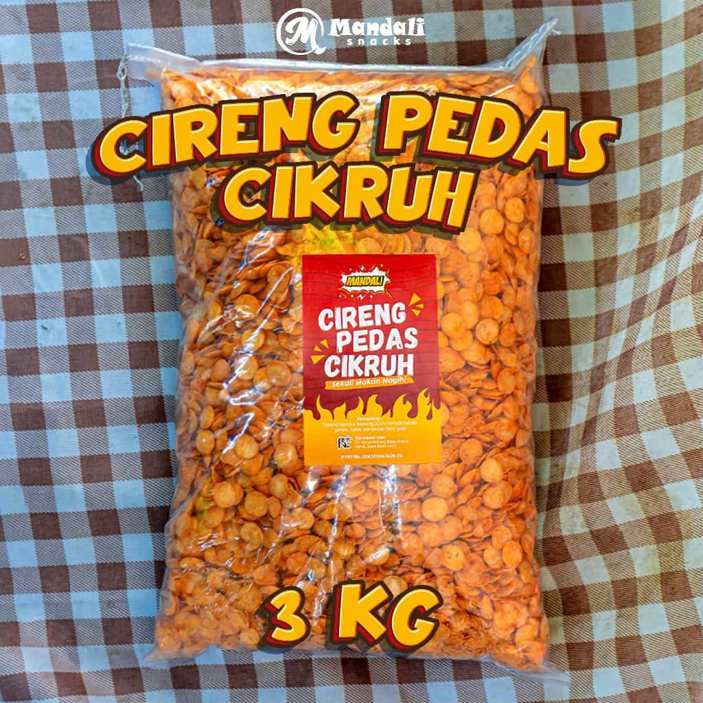 

KERIPIK CIRENG PEDAS MANDALI 3KG CIKRUH NAGIH